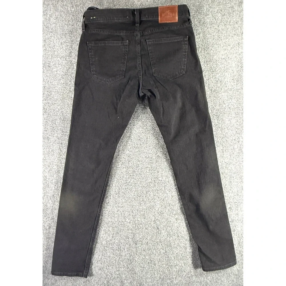 Hollister Super Skinny Epic Flex Black Jeans Mens 30x32 NWT‎